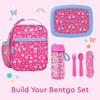 image:imageBentgo Prints Insulated Lunch Tote Set With Kids Stainless Steel Water Bottle Rainbows amp Butterflies