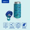 image:imageBentgo Prints Insulated Lunch Tote Set With Kids Stainless Steel Water Bottle Sharks