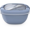 image:imageBentgo Salad Bento Lunch Box Meal Prep Containers 2Pack  4Cup Bowl 3 Food Compartments Dressing Container BuiltIn Utensil SlateSlate