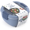 image:imageBentgo Salad Bento Lunch Box Meal Prep Containers 2Pack  4Cup Bowl 3 Food Compartments Dressing Container BuiltIn Utensil SlateSlate