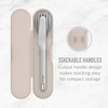 image:imageBentgo Stainless Steel Food Canister Gold and Stainless Steel Utensils Set Sand