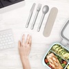 image:imageBentgo Stainless Steel Food Canister Gold and Stainless Steel Utensils Set Sand
