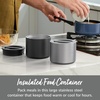 image:imageBentgo Stainless Steel Food Canister Steel and Deluxe Lunch Bag Set Gray