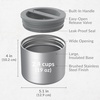 image:imageBentgo Stainless Steel Food Canister Steel and Stainless Steel Utensils Set Gray