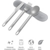 image:imageBentgo Stainless Steel Food Canister Steel and Stainless Steel Utensils Set Gray