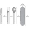 image:imageBentgo Stainless Steel Food Canister Steel and Stainless Steel Utensils Set Gray