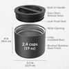 image:imageBentgo Stainless Steel Food Canister and Stainless Steel Utensils Set Carbon Black