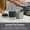 image:imageBentgo Stainless Steel Food Canister and Stainless Steel Utensils Set Carbon Black