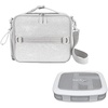 image:imageBentgo Kids 5Compartment Lunch Box With Insulated Lunch Bag  Glitter Edition  Silver