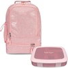 image:imageBentgo Kids 5Compartment Lunch Box With Kids 2in1 Backpack amp Insulated Lunch Bag Glitter Edition  Petal Pink
