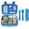 image:imageBentgo Kids Bento Lunch Box 5Compartment LeakProof Kids Utensils  DropProof Removable Tray Microwave Freezer amp Dishwasher Safe BPAFree Blue