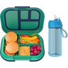 image:imageBentgo Kids Chill Lunch Box GreenNavy With Kids Water Bottle  New amp Improved 2023 Blue