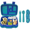 image:imageBentgo Kids Prints 5Compartment BentoStyle Kids Lunch Box Set with Reusable Plastic Utensils Sharks