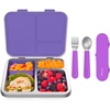 image:imageBentgo Kids Stainless Steel Lunch Box Set With Reusable Stainless Steel Utensils Purple