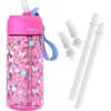 image:imageBentgo Kids Water Bottle Replacement Straws Set 15 oz LeakProof  BPAFree Tritan ShatterResistant SafeSip Spout TopRack Dishwasher Safe Rainbow