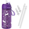 image:imageBentgo Kids Water Bottle Replacement Straws Set 15 oz LeakProof  BPAFree Tritan ShatterResistant SafeSip Spout TopRack Dishwasher Safe Unicorn