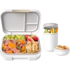 image:imageBentgo Modern BentoStyle Lunch Box Set With Reusable Snack Cup White