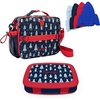 image:imageBentgo Prints Insulated Lunch Bag Set With Kids BentoStyle Lunch Box and 4 Reusable Ice Packs Space Rockets