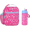 image:imageBentgo Prints Insulated Lunch Tote Set With Kids Stainless Steel Water Bottle Rainbows amp Butterflies