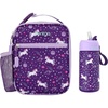 image:imageBentgo Prints Insulated Lunch Tote Set With Kids Stainless Steel Water Bottle Unicorn