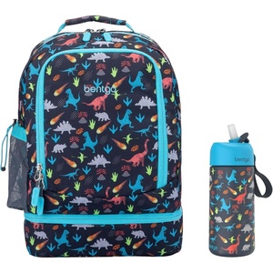 image:imageBentgo 2in1 Backpack amp Insulated Lunch Bag Set With Stainless Steel Water Bottle Dinosaur