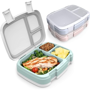 image:imageBentgo Fresh 3Pack Meal Prep Lunch Box Set with 3Compartment Trays  LeakProof Lunch Box Removable Divider BPAFree Microwave Freezer amp DishwasherSafe Portion Control