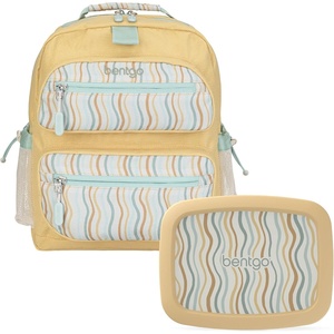 image:imageBentgo Kids 14 Backpack Set With Kids Prints Lunch Box Wavy
