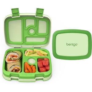 image:imageBentgo Kids Green Lunch Box  BPAFree LeakProof With Portioned Compartments