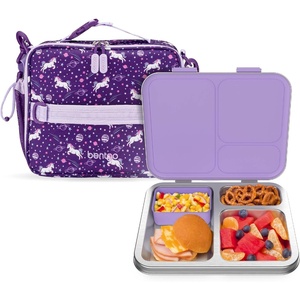 image:imageBentgo Kids Insulated Lunch Bag and Stainless Steel Lunch Box Set Unicorn