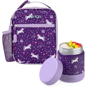 image:imageBentgo Kids Insulated Lunch Tote Set With Kids Stainless Steel Food Jar Unicorn