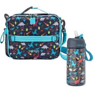image:imageBentgo Kids Lunch Bag Set Water Bottle  New amp Improved 2023 Dinosaur