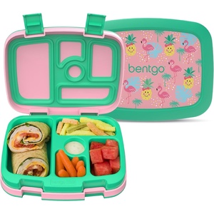 image:imageBentgo Kids Prints LeakProof 5Compartment BentoStyle Kids Lunch Box  Ideal Portion Sizes for Ages 37 Durable DropProof Dishwasher Safe PFAS amp BPAFree Materials NEW Ballet amp BowsTropical