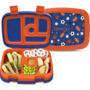 image:imageBentgo Kids Prints LeakProof 5Compartment BentoStyle Kids Lunch Box  Ideal Portion Sizes for Ages 37 Durable DropProof Dishwasher Safe PFAS amp BPAFree Materials NEW Ballet amp BowsSports