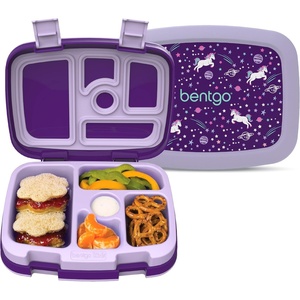 image:imageBentgo Kids Prints LeakProof 5Compartment BentoStyle Kids Lunch Box  Ideal Portion Sizes for Ages 37 Durable DropProof Dishwasher Safe PFAS amp BPAFree Materials NEW Ballet amp BowsUnicorn