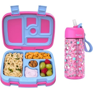 image:imageBentgo Kids Prints Lunch Box Kids Water Bottle  New amp Improved 2023 Rainbows and Butterflies