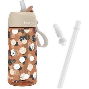 image:imageBentgo Kids Water Bottle Replacement Straws Set LeakProof 15 oz  BPAFree Tritan ShatterResistant SafeSip Spout TopRack Dishwasher Safe Spots amp Dots