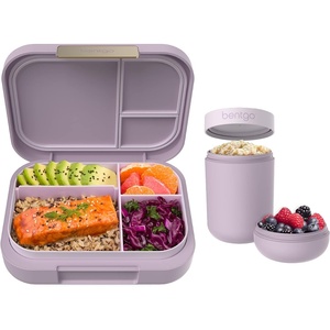 image:imageBentgo Modern BentoStyle Lunch Box Set With Reusable Snack Cup Orchid