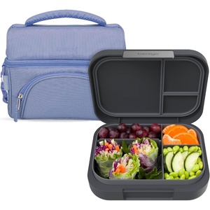 image:imageBentgo Modern Lunch Box Dark Gray Set With Deluxe Insulated Lunch Bag Slate