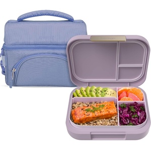 image:imageBentgo Modern Lunch Box Orchid Set With Deluxe Insulated Lunch Bag Slate