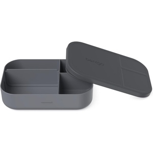 image:imageBentgo Modern Tray with Matte Lid  Reusable BPAFree Meal Prep Containers for Adults with Removable Divider  3 or 4 Compartments for Healthy Portioned Meals At Home amp On the Go NavyDark Gray