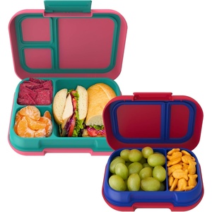 image:imageBentgo Pop Lunch Box Bright CoralTeal Set With Kids BentoStyle Snack Box RedRoyal