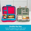 image:imageBentgo Pop LeakProof 34 Compartment BentoStyle Lunch BoxFlame RedTurquoise