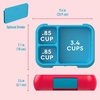 image:imageBentgo Pop Lunch Box Flame RedTurquoise Set With Kids BentoStyle Snack Box FuchsiaTeal