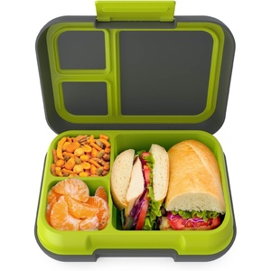 image:imageBentgo Pop LeakProof 34 Compartment BentoStyle Lunch BoxCharcoalLime
